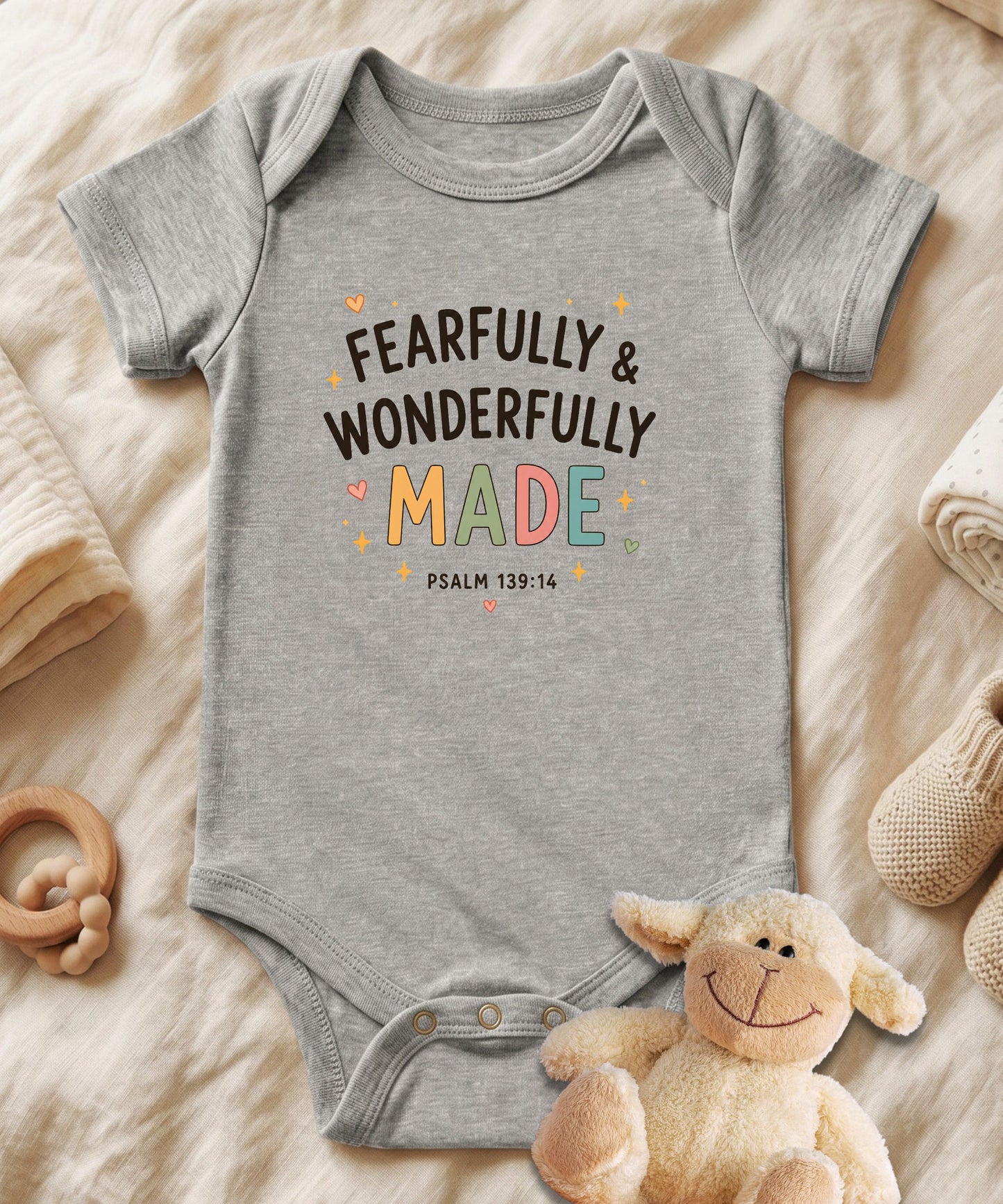 Fearfully and Wonderfully Made Baby Bodysuit