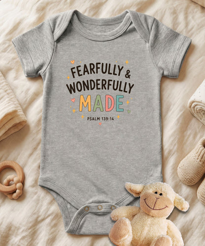 Fearfully and Wonderfully Made Baby Bodysuit