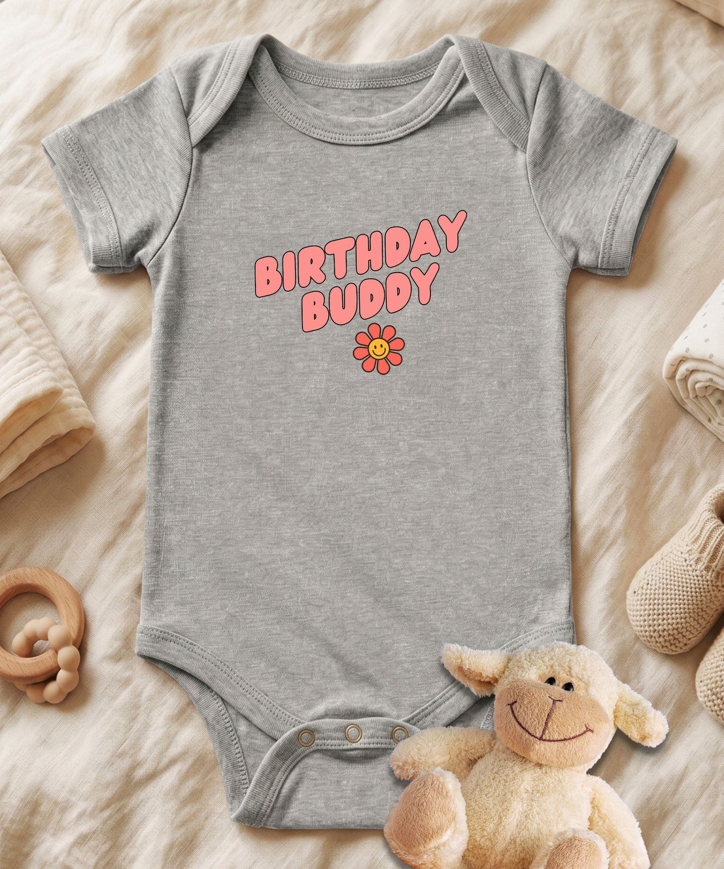 Birthday Buddy Baby Bodysuit