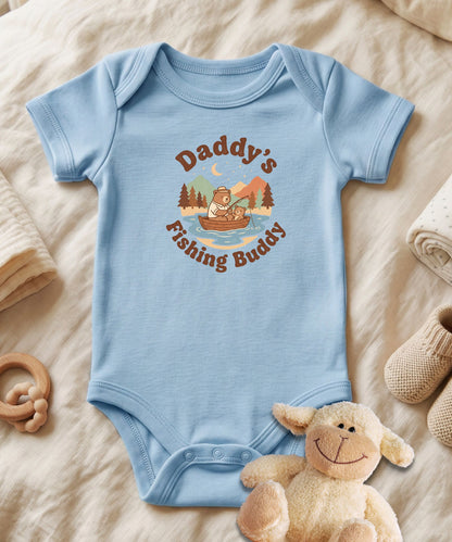 Daddy's Fishing Buddy Baby Bodysuit