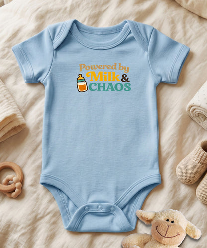 Powered by Milk and Chaos Baby Bodysuit