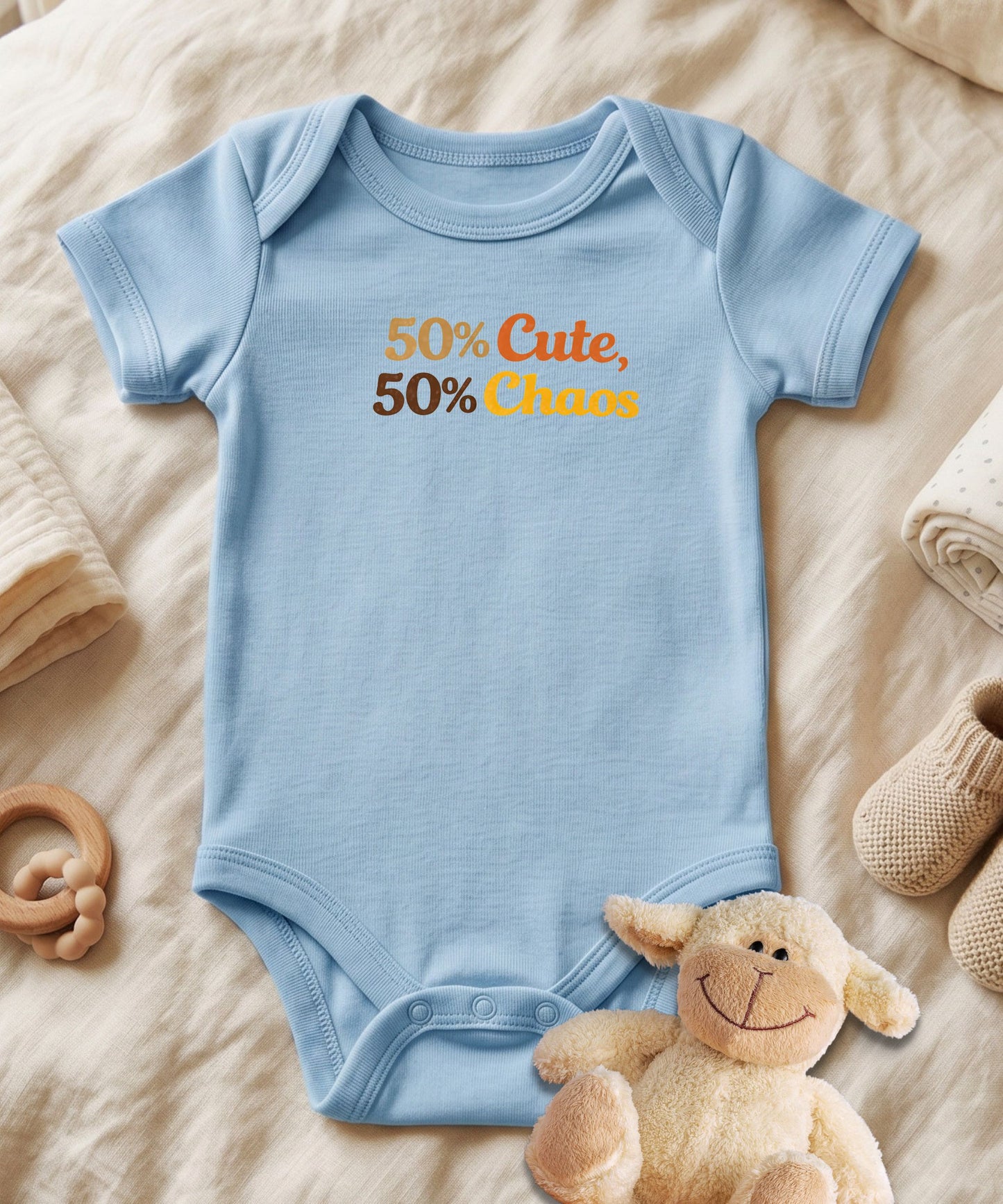 50% Cute Baby Bodysuit