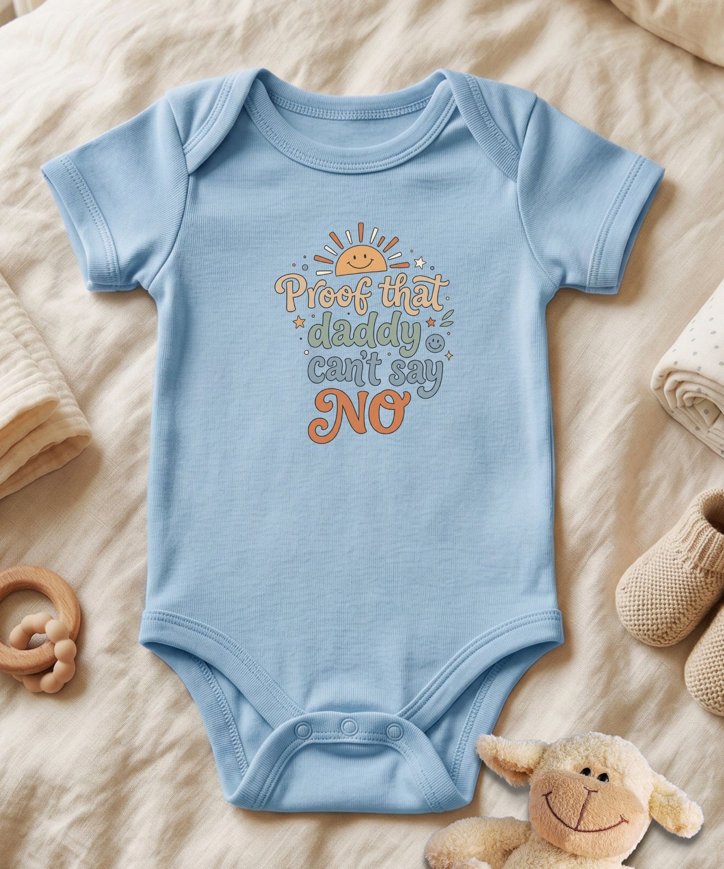Proof That Daddy Can't Say No Script Baby Bodysuit
