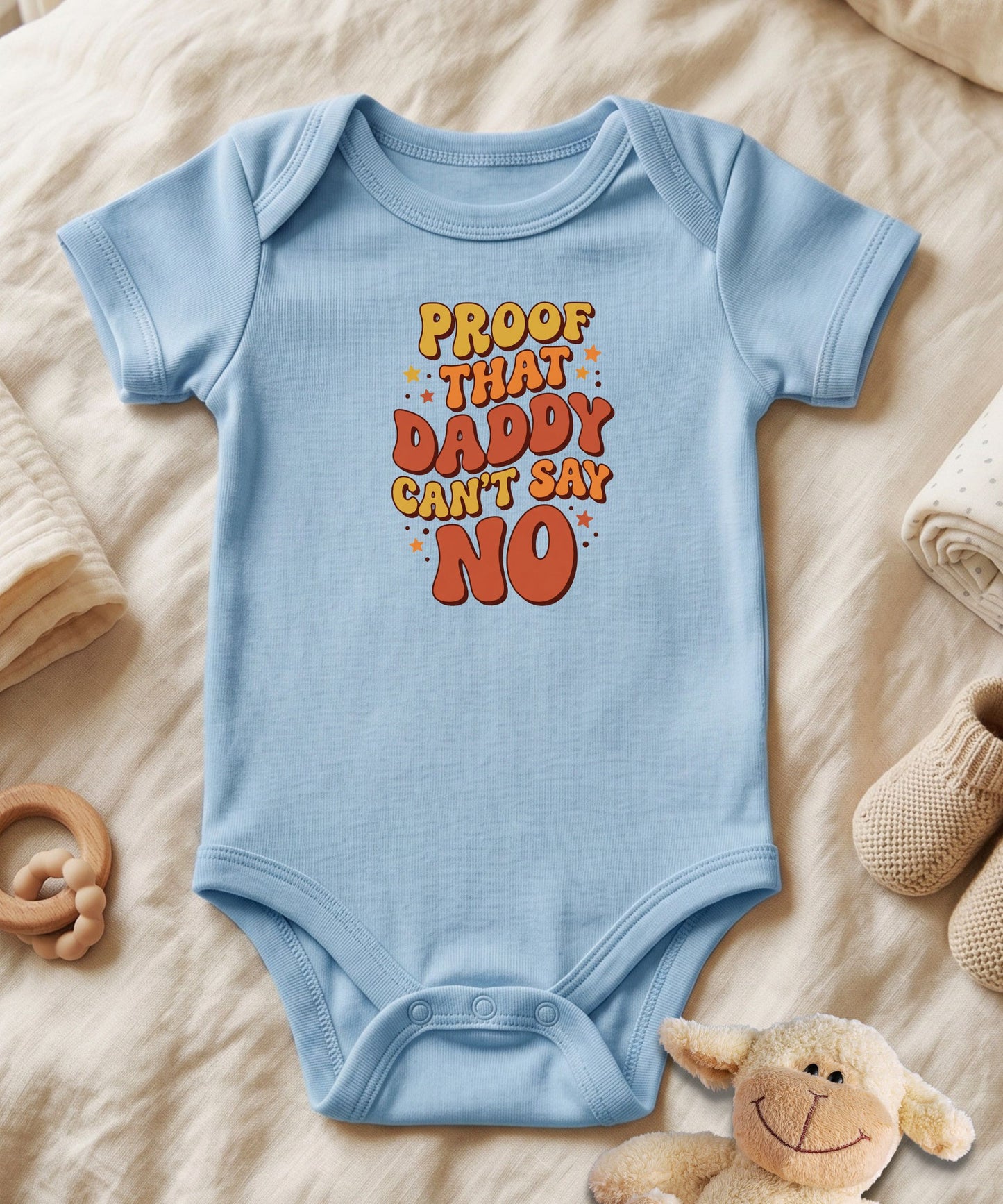 Proof That Daddy Can't Say No Bubble Baby Bodysuit