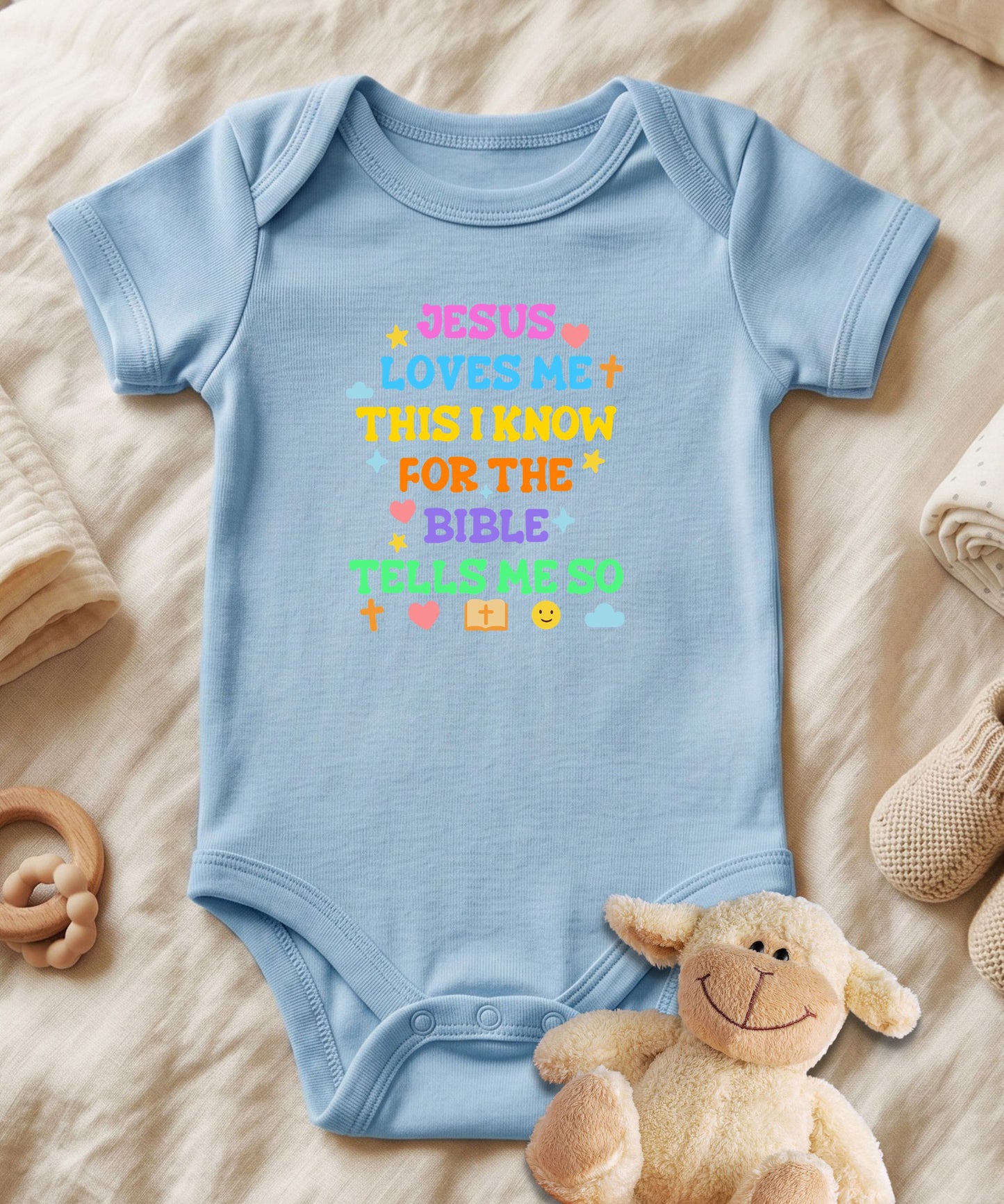 Jesus Loves Me Baby Bodysuit