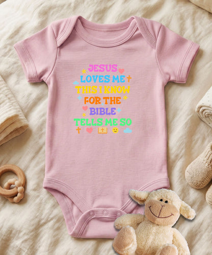 Jesus Loves Me Baby Bodysuit