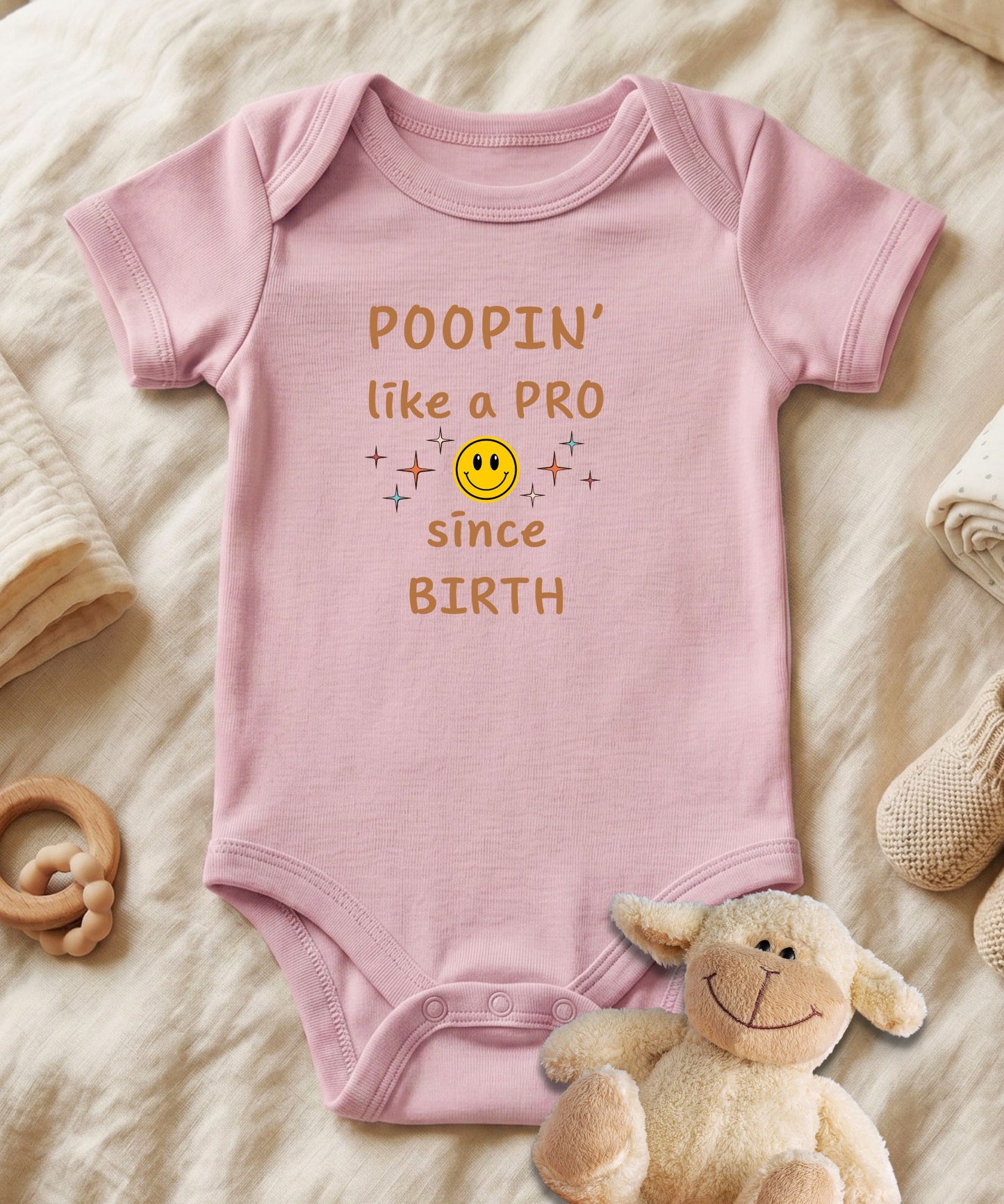 Poopin' Like a Pro Baby Bodysuit