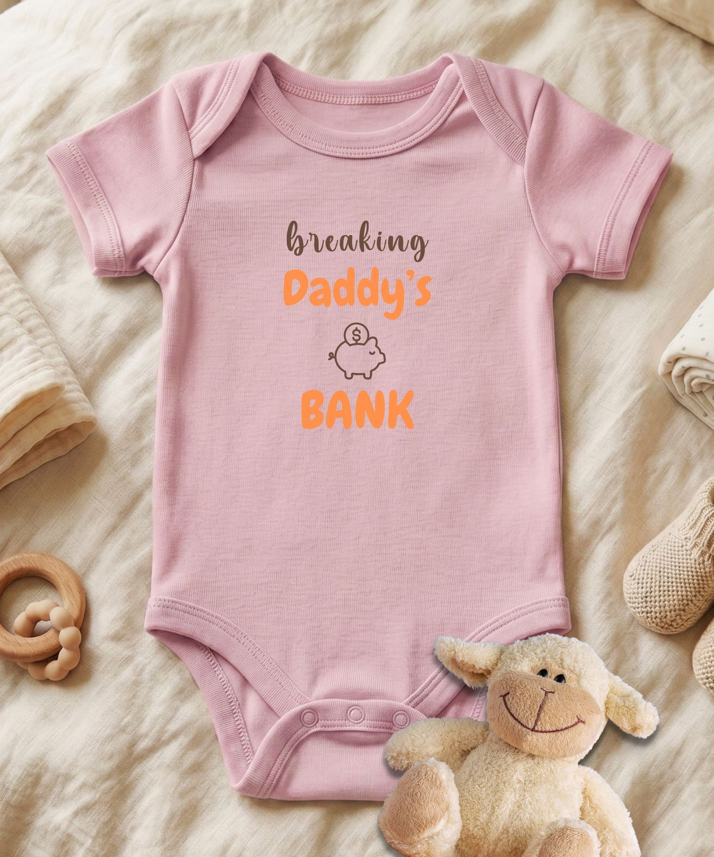 Breaking Daddy's Bank Baby Bodysuit