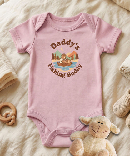 Daddy's Fishing Buddy Baby Bodysuit