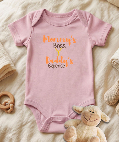 Mommy's Boss Daddy's Expense Baby Bodysuit
