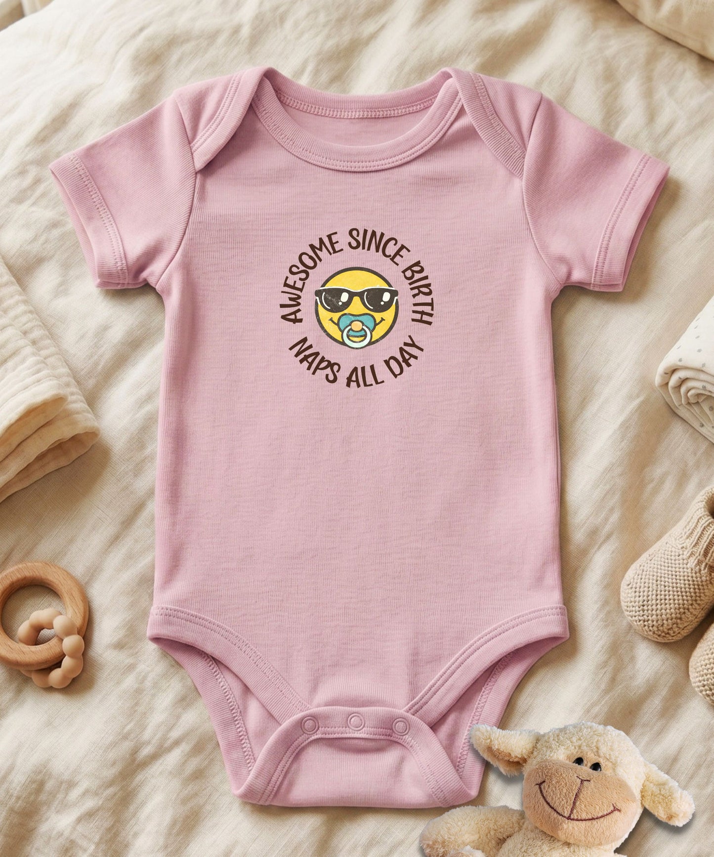 Awesome Since Birth Baby Bodysuit