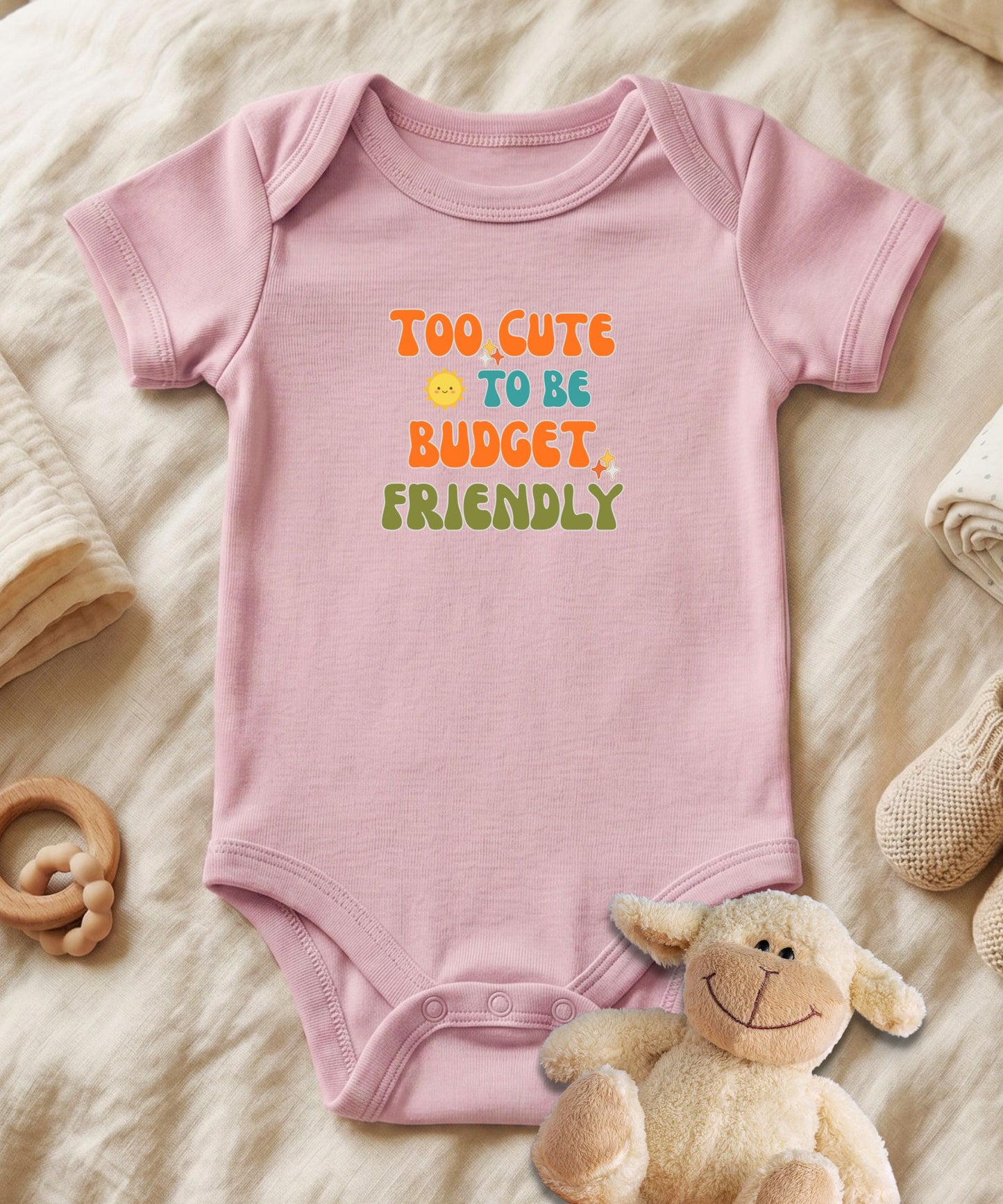 Too Cute to Be Budget Friendly Retro Baby Bodysuit