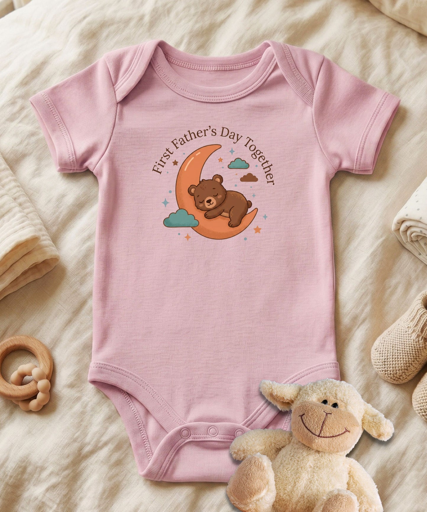 First Father's Day Together Baby Bodysuit