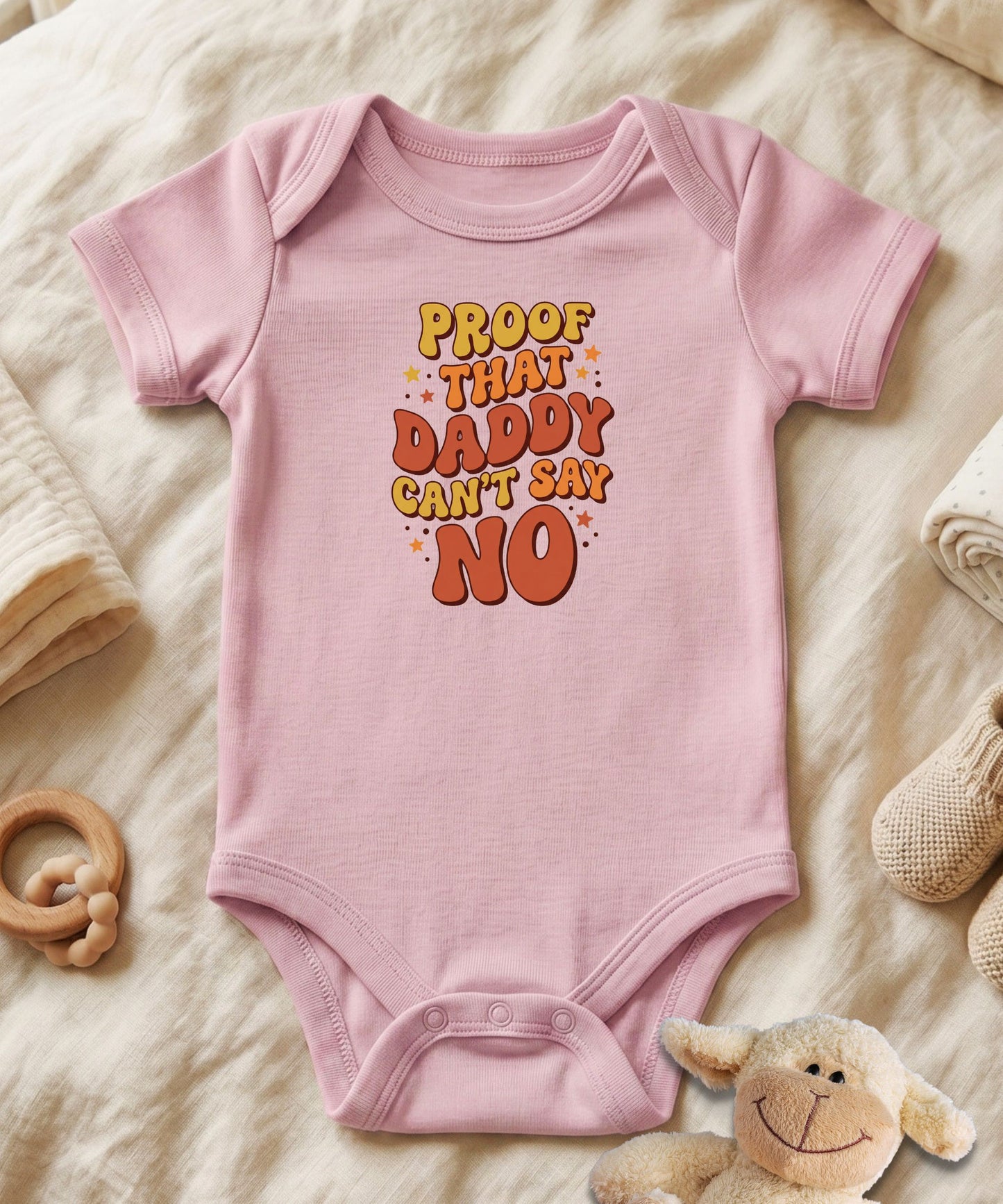 Proof That Daddy Can't Say No Bubble Baby Bodysuit