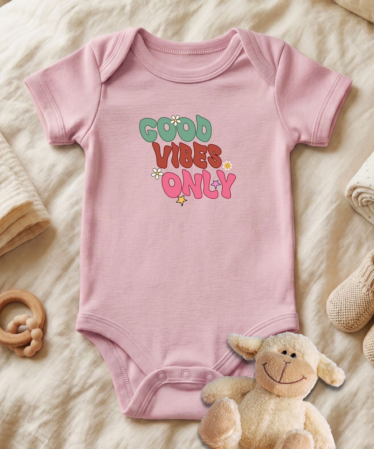 Good Vibes Only Baby Bodysuit