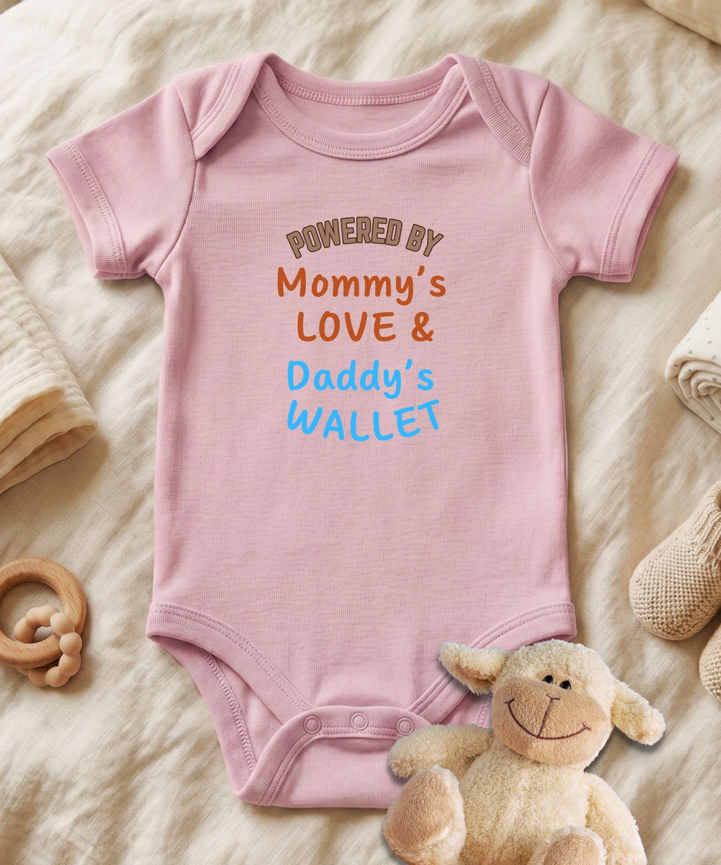 Powered by Daddy's Wallet Baby Bodysuit