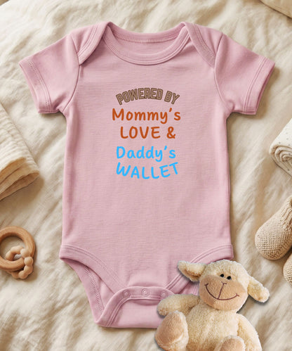 Powered by Daddy's Wallet Baby Bodysuit