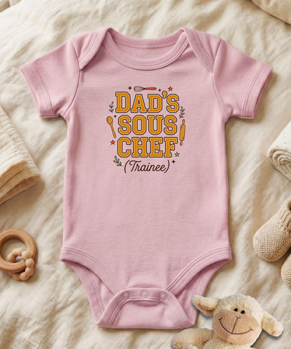 Dad's Sous Chef  Cute  Baby bodysuit Father's Day Infant Gift