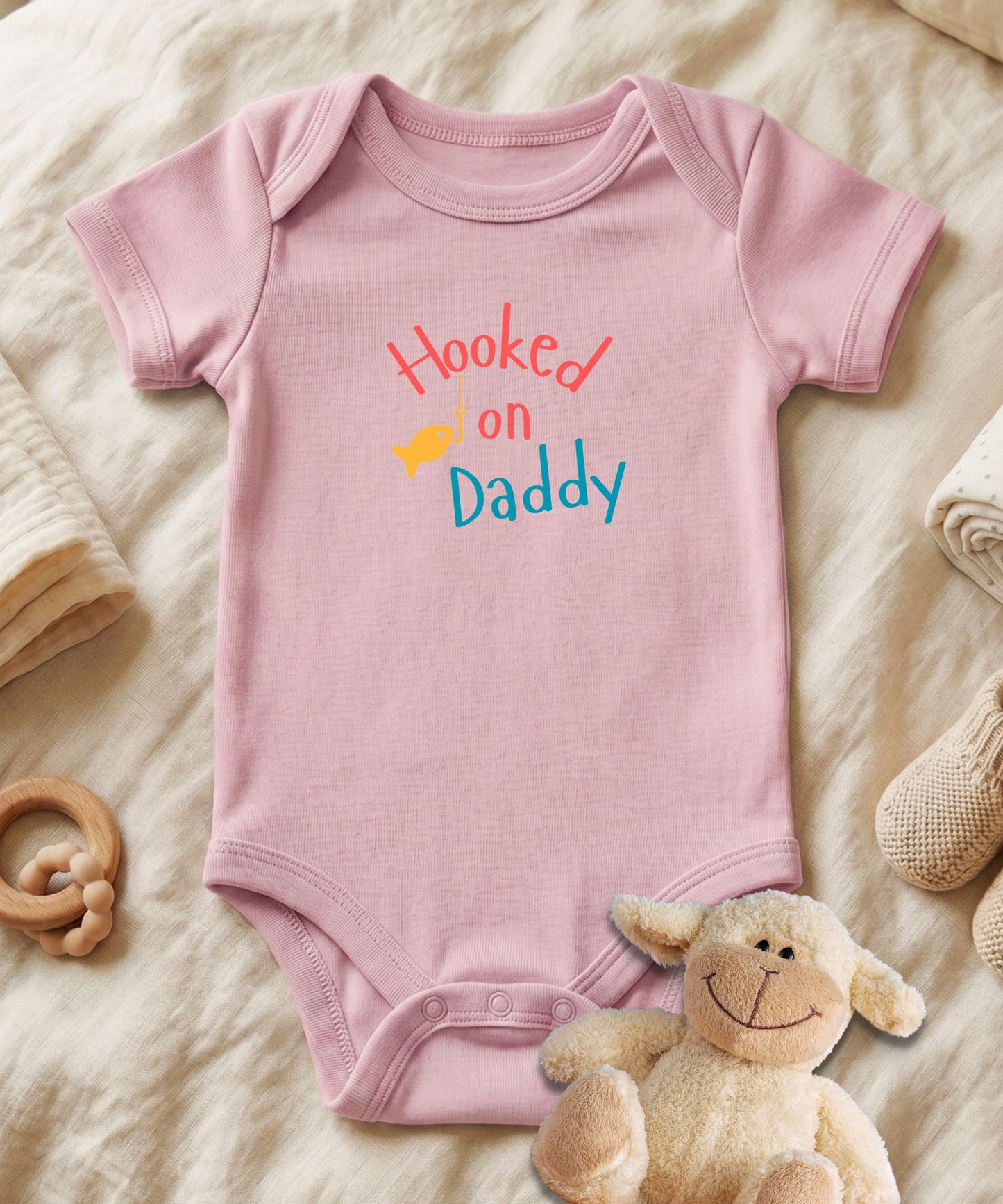 Hooked on Daddy Baby Bodysuit