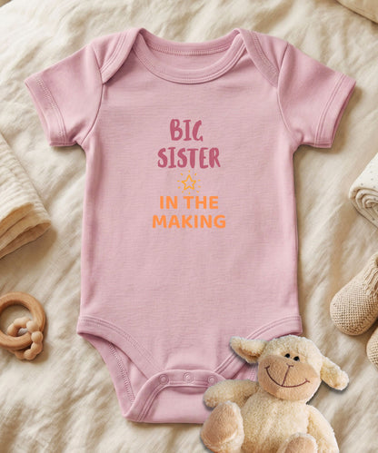 Big Sister in The Making Baby Bodysuit