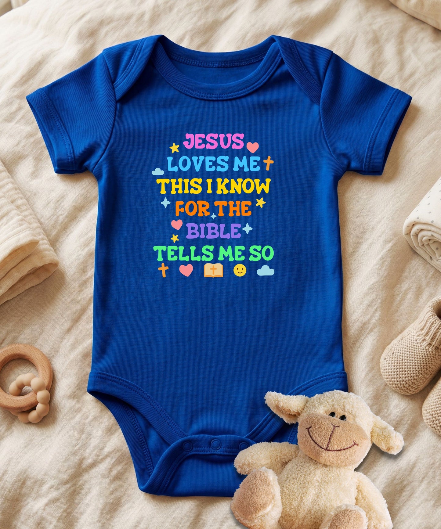 Jesus Loves Me Baby Bodysuit