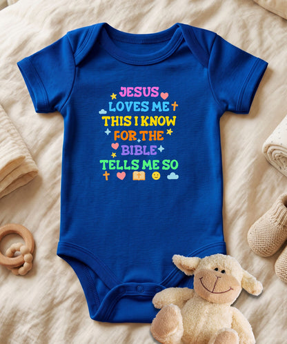 Jesus Loves Me Baby Bodysuit