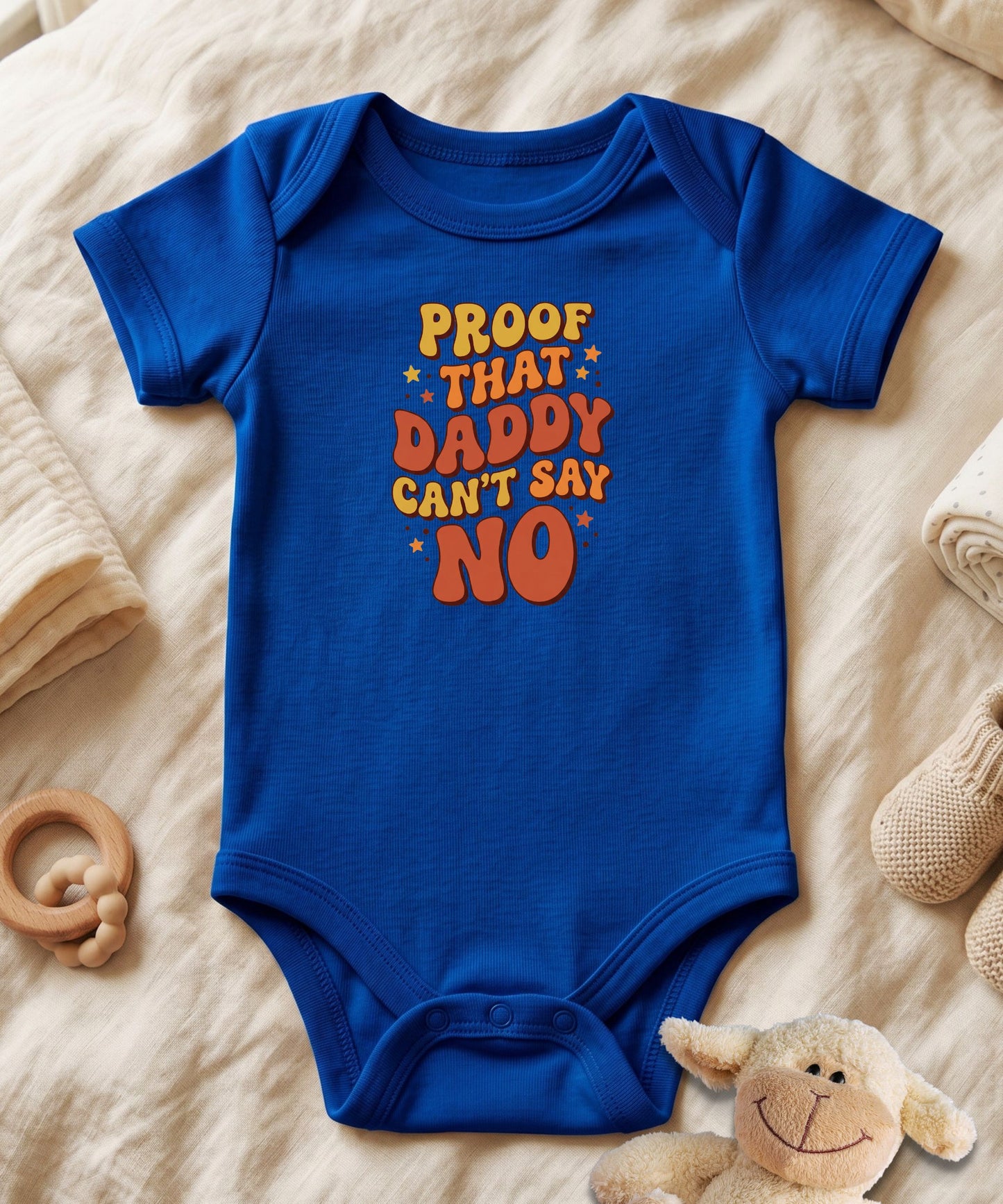 Proof That Daddy Can't Say No Bubble Baby Bodysuit