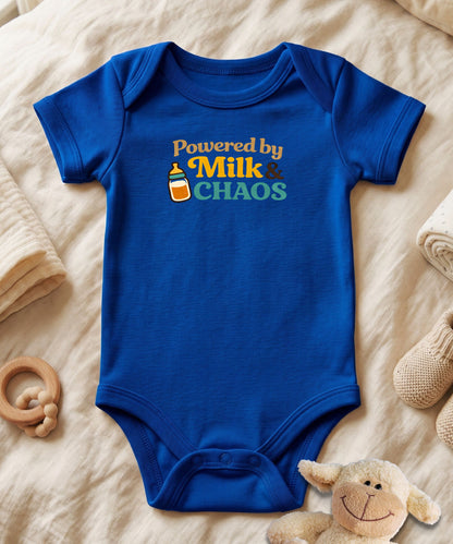 Powered by Milk and Chaos Baby Bodysuit