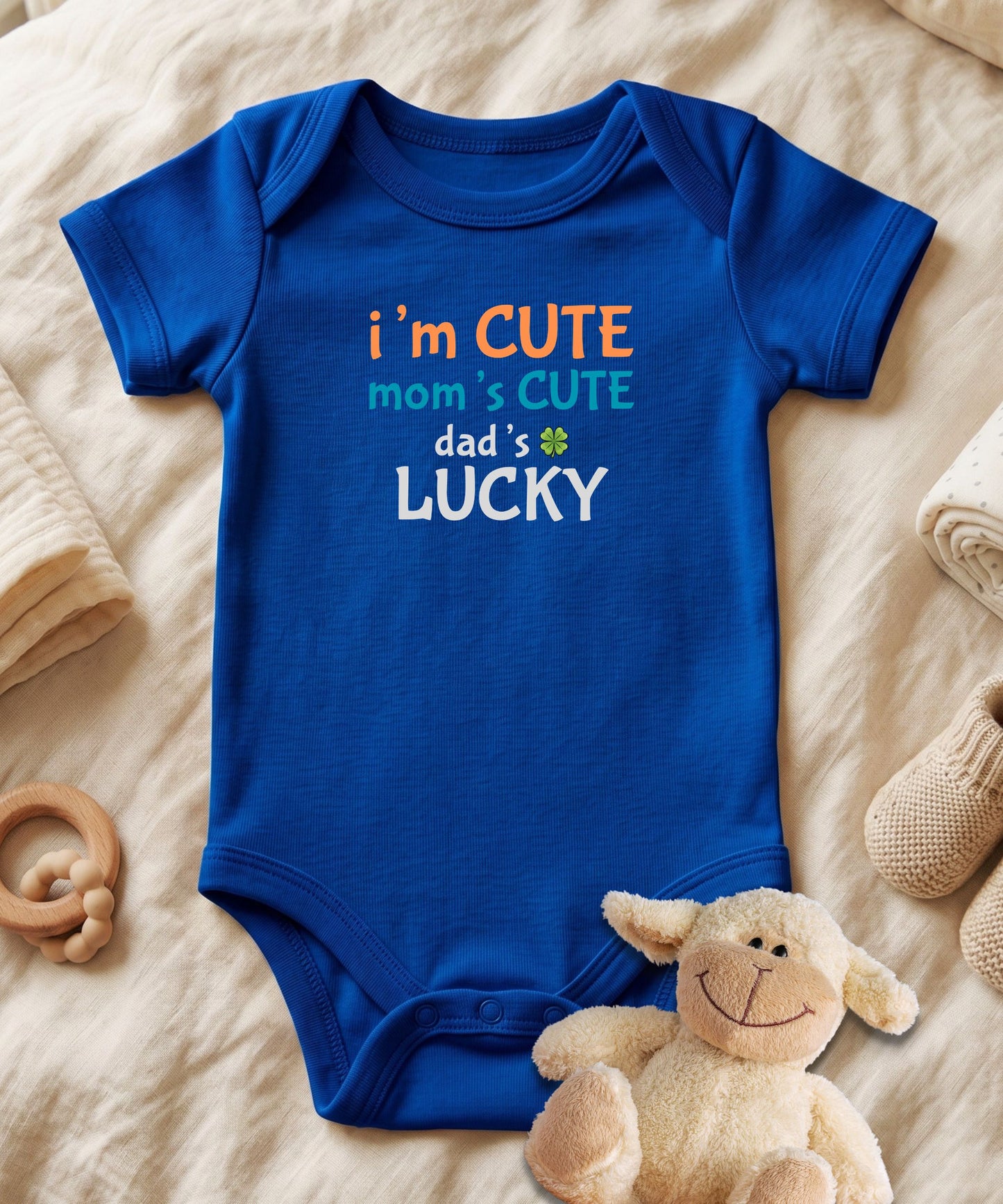 I am Cute Mom's Cute Baby Bodysuit