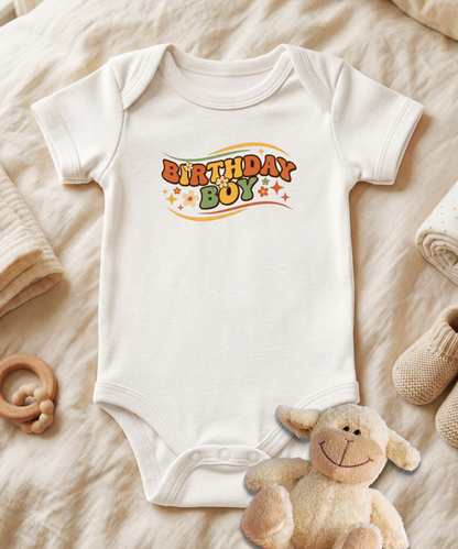 Birthday Boy Baby Bodysuit