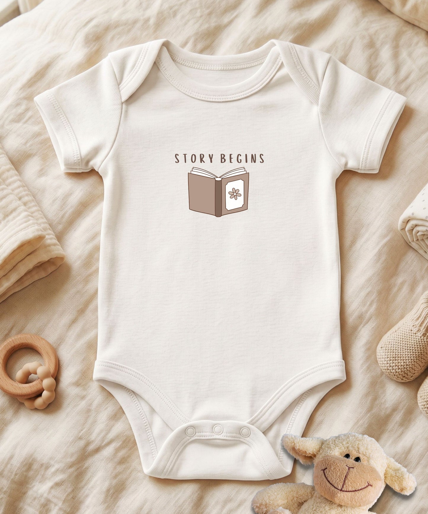 Personalized Baby Bodysuit (Name) Story Begins