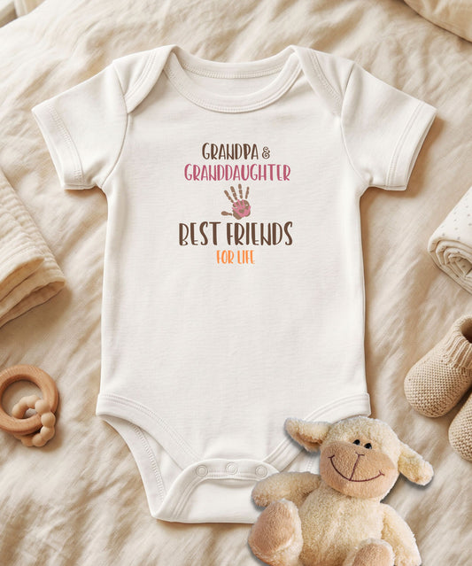 Grandpa & Granddaughter Baby Bodysuit