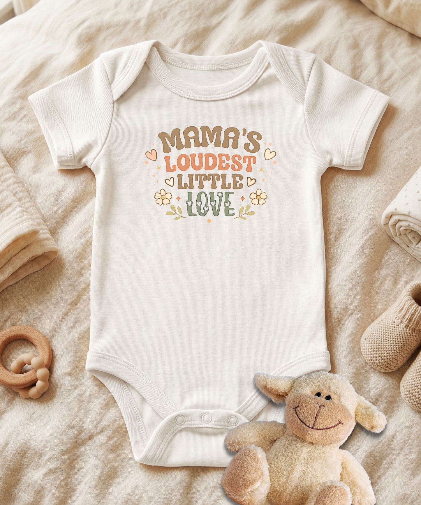 Mama's Loudest Little Love Baby Bodysuit
