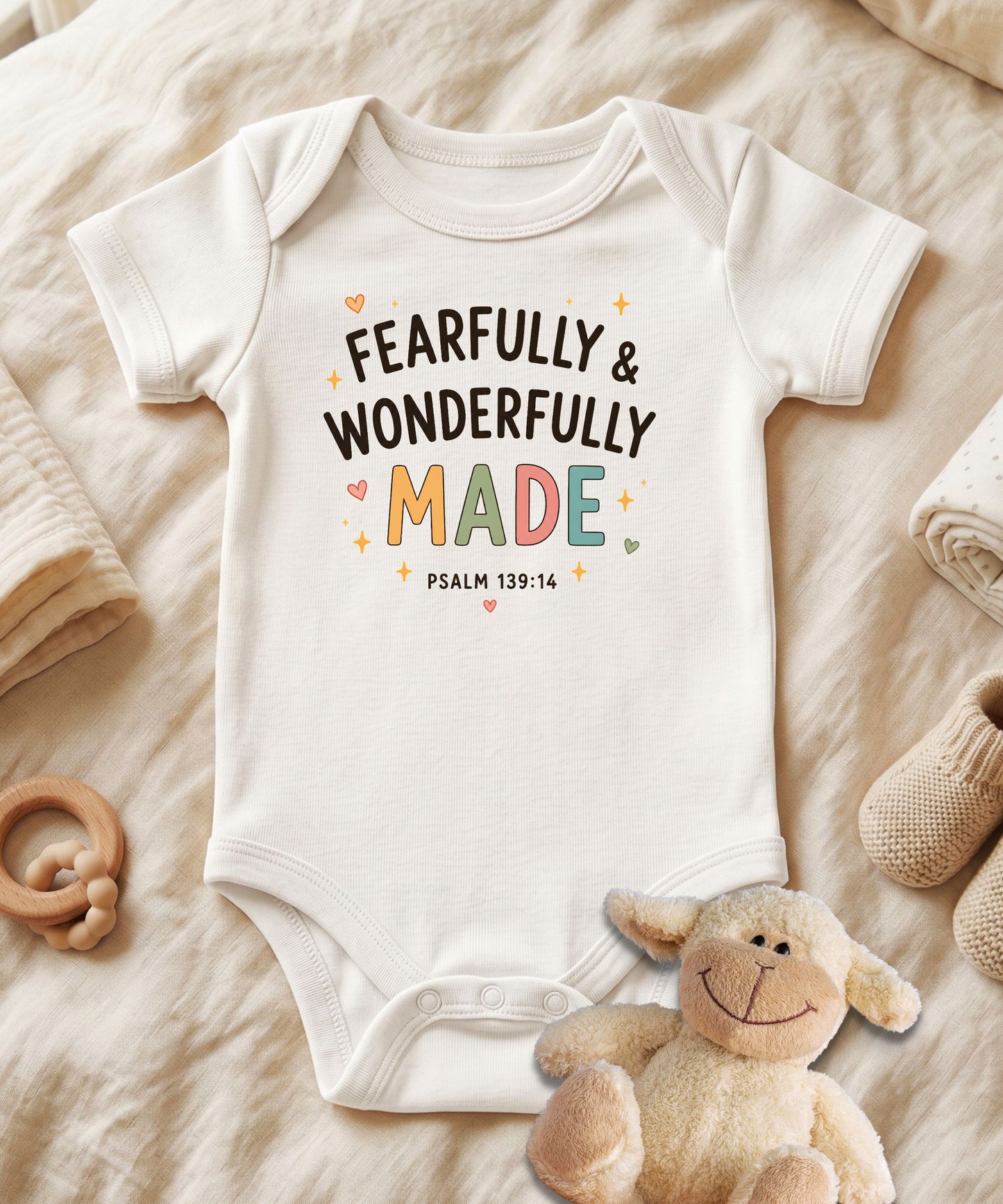Fearfully and Wonderfully Made Baby Bodysuit