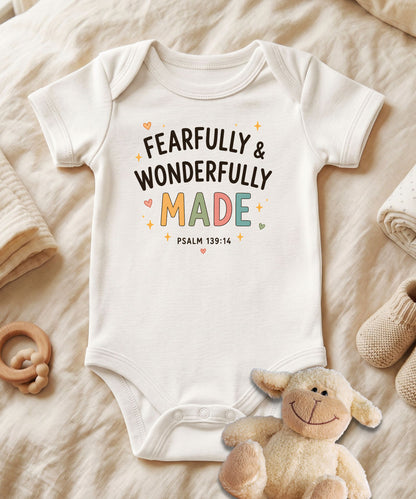 Fearfully and Wonderfully Made Baby Bodysuit