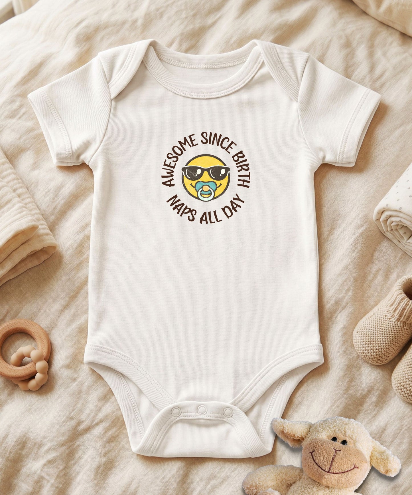 Awesome Since Birth Baby Bodysuit
