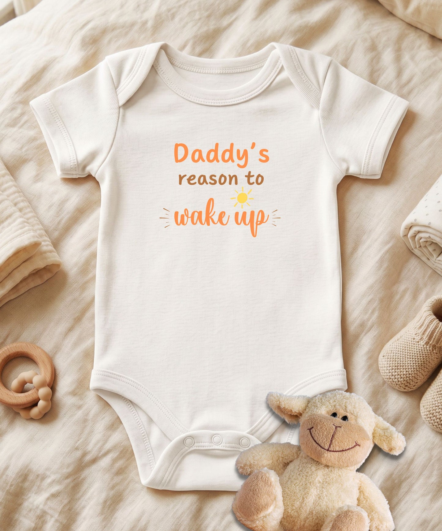 Daddy's Reason to Wake Up Baby Bodysuit