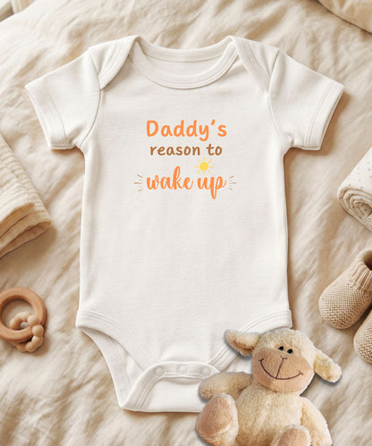 Daddy's Reason to Wake Up Baby Bodysuit