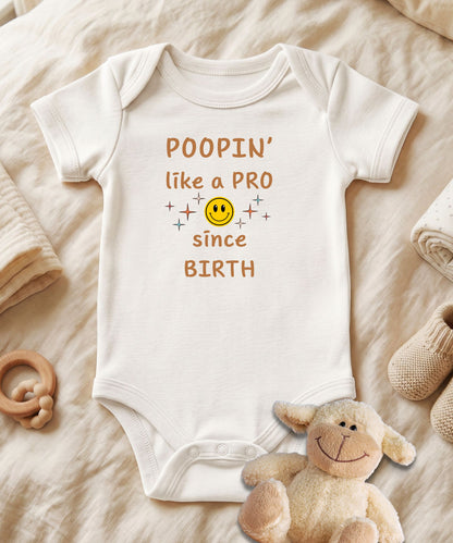 Poopin' Like a Pro Baby Bodysuit