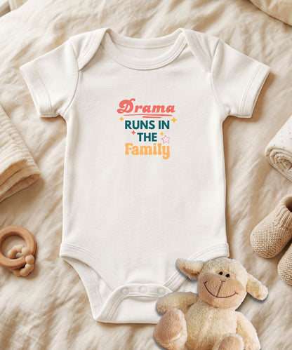 Drama Runs Baby Bodysuit