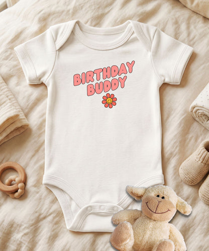 Birthday Buddy Baby Bodysuit
