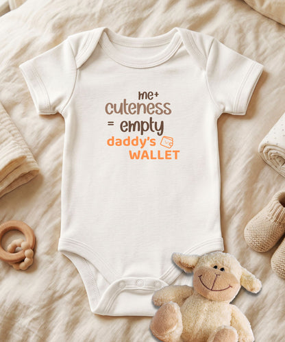 Empty Daddy's Wallet Baby Bodysuit