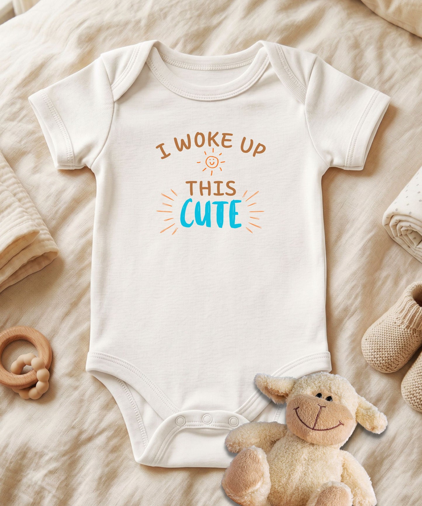 I Woke Up This Cute Baby Bodysuit