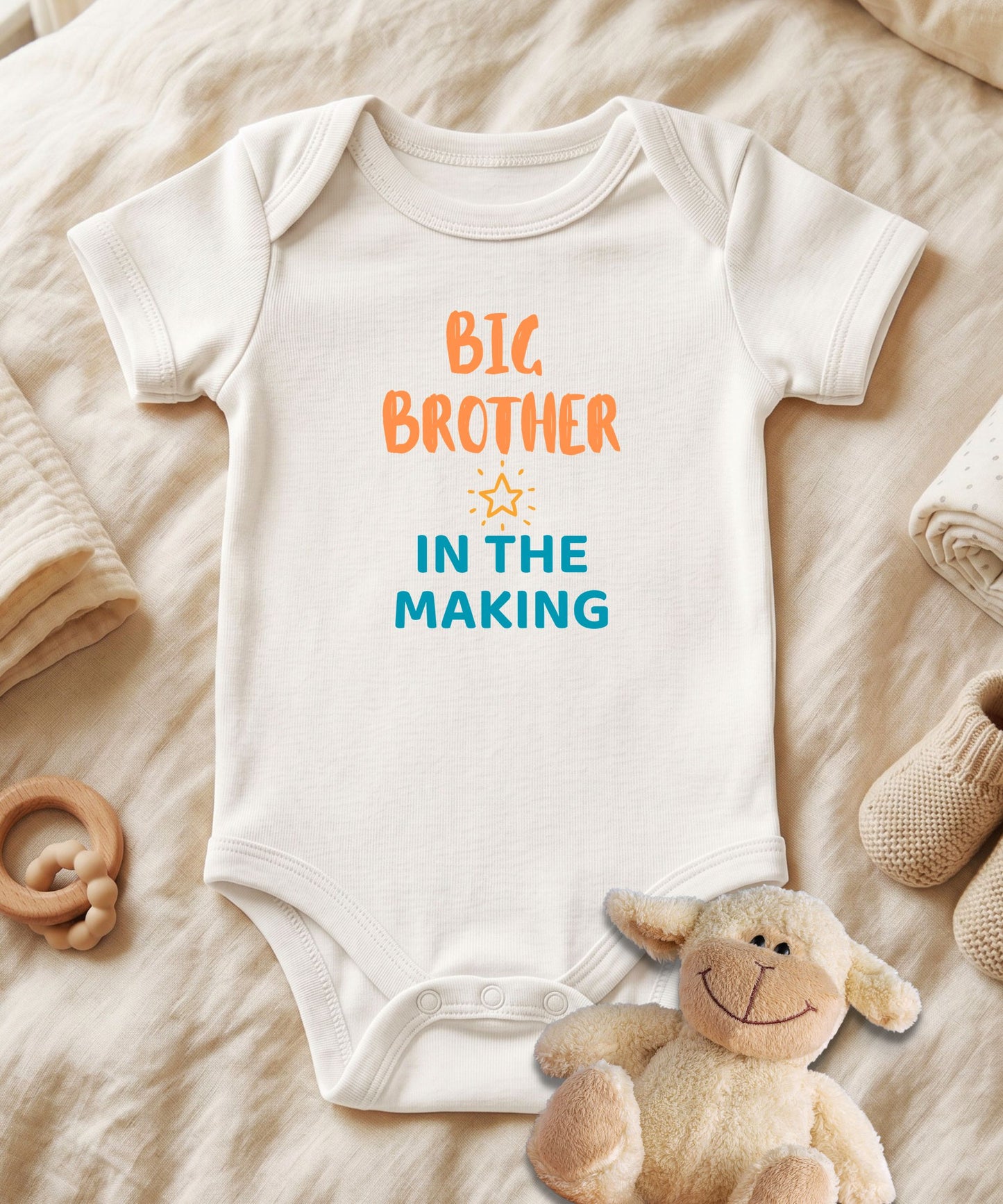 Big Brother in The Making Baby Bodysuit
