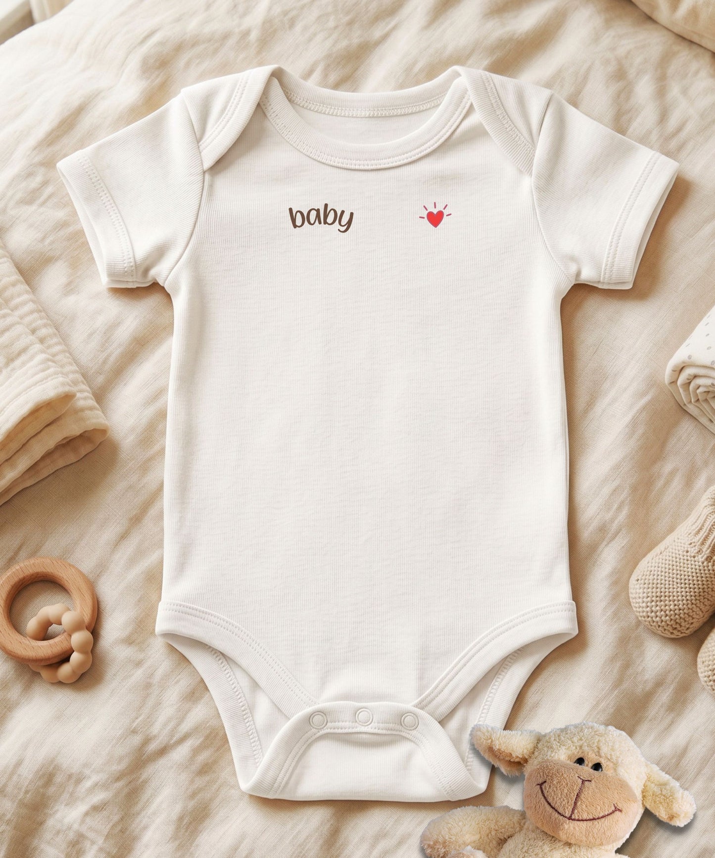 Personalized Baby Bodysuit Name & Date Milestone