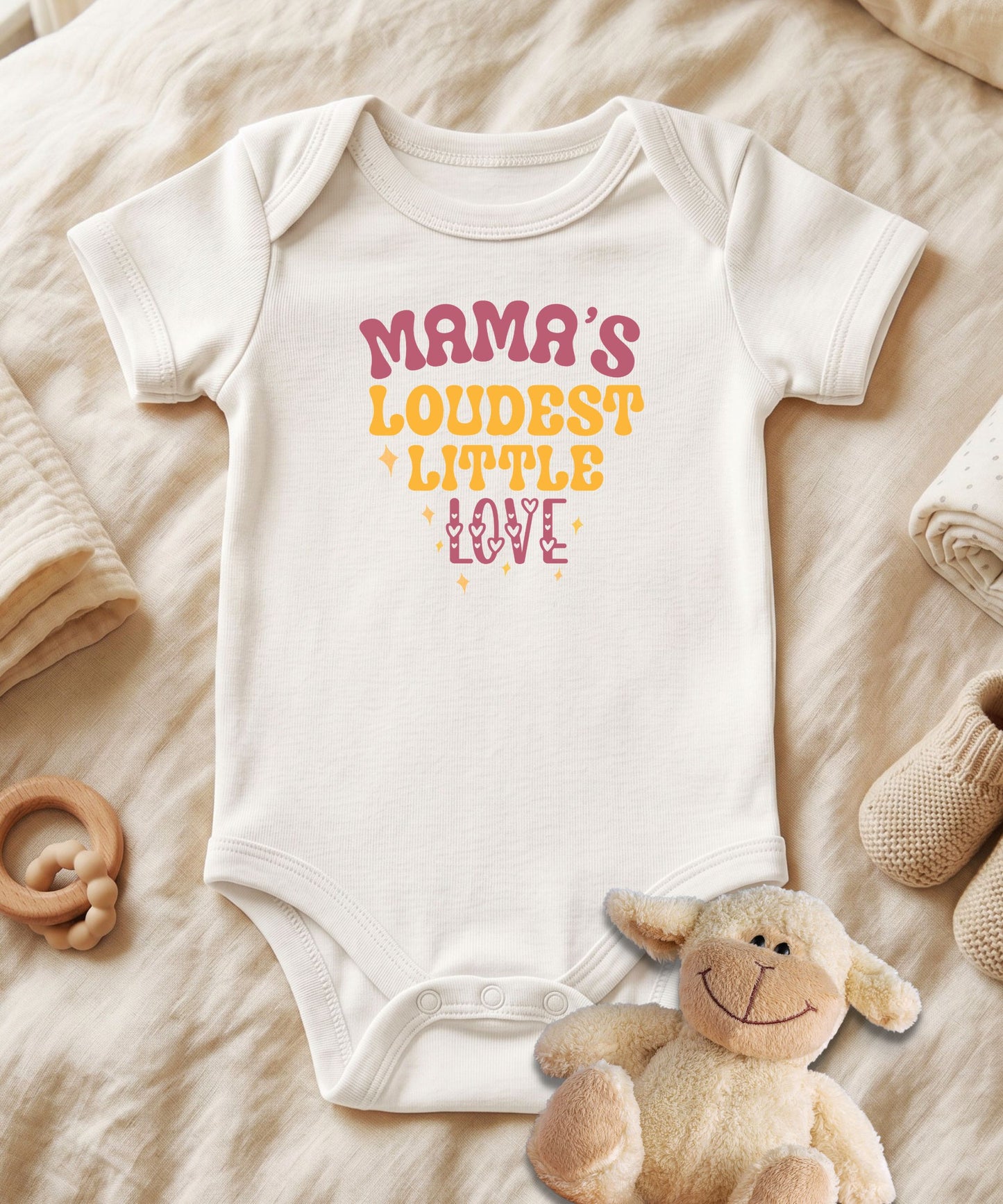 Mama's Loudest Little Love Baby Bodysuit